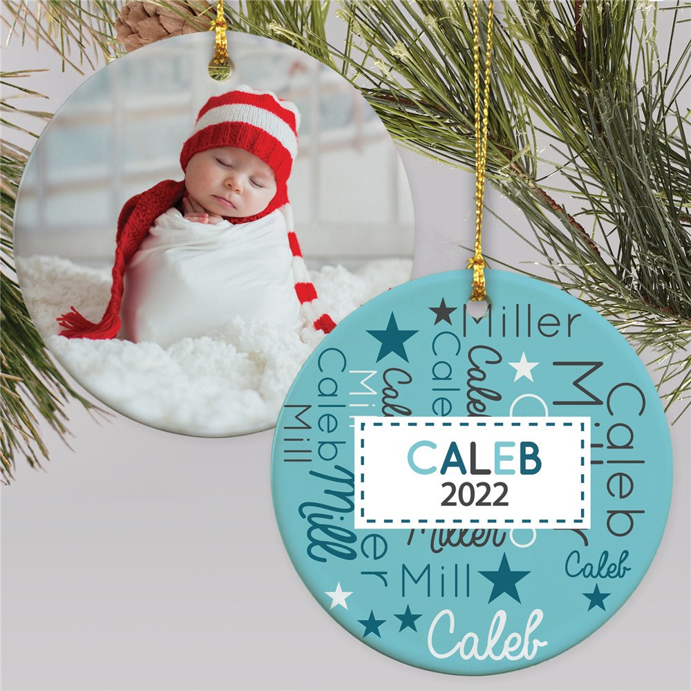 Baby's First Christmas Word-Art Ornament U1384710