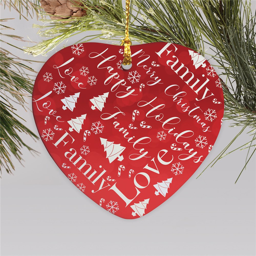 Word Art Christmas Ornaments | Christmas Ornament