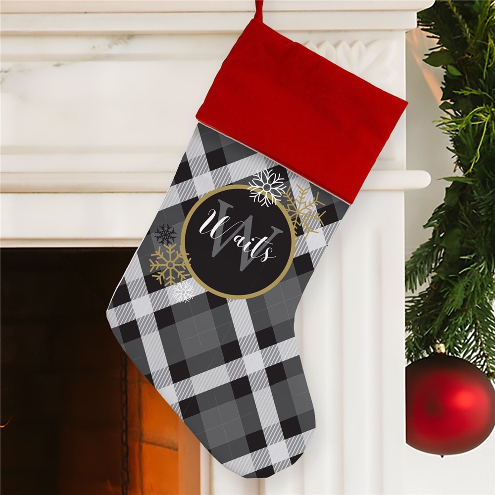 Christmas Stockings | Personalized Plaid Stockings