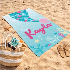 Personalized Beach Towels | Mermaid Gifts