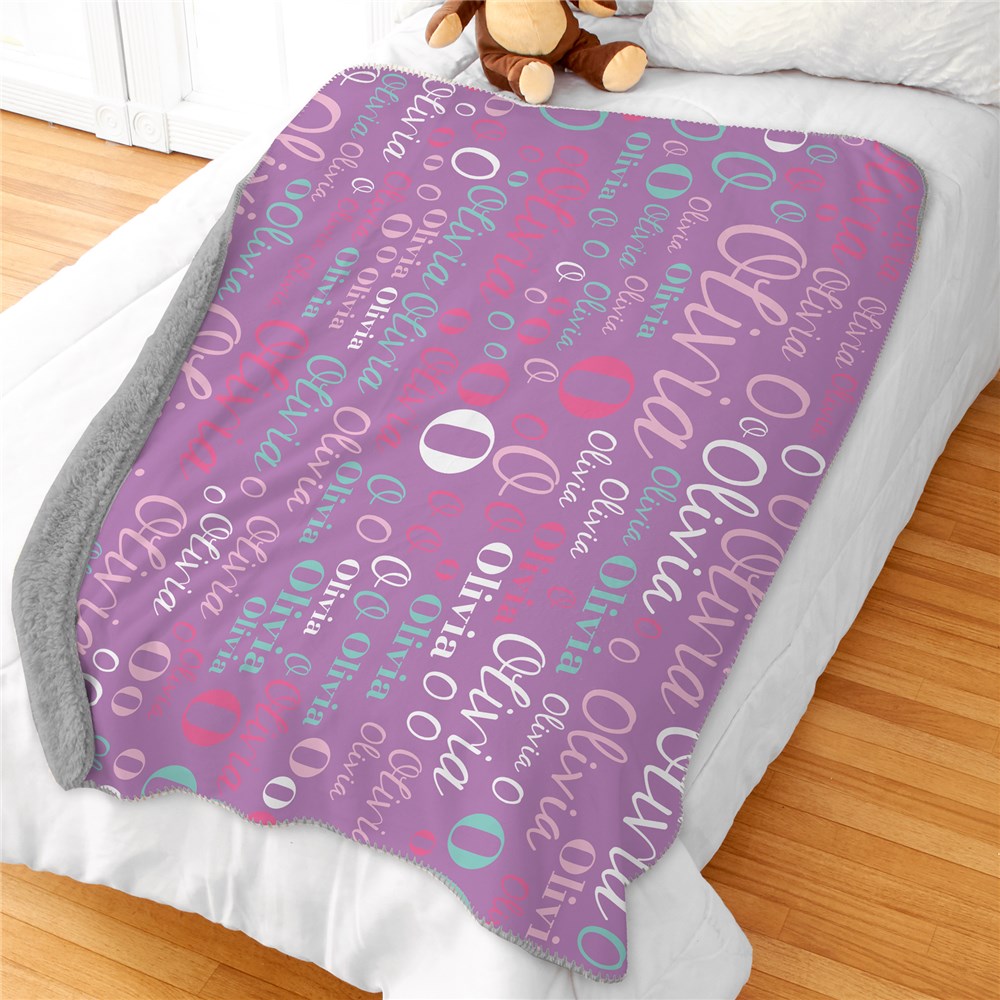 Personalized Kids Blankets | Girls Name Blankets
