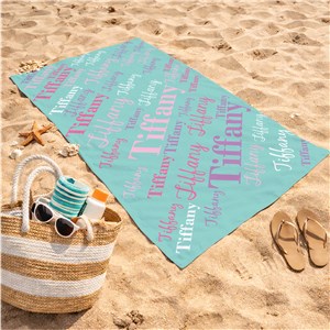Name Towels | Personalized Girls Beach Towels