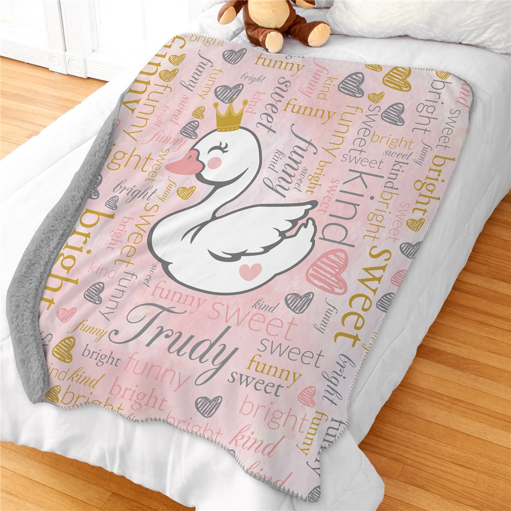 Personalized Blankets For Kids | Oversized Sherpa Blankets