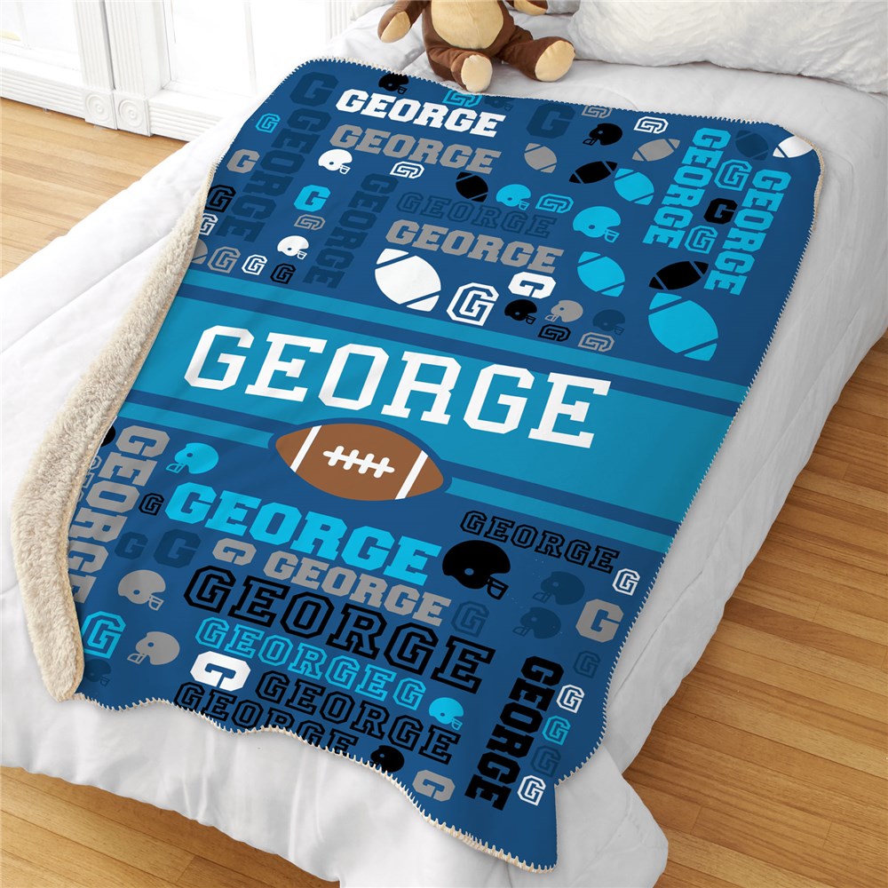 Personalized Kids Blankets | Kids Room Sports Decorations