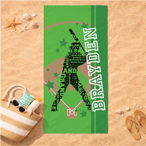 Sports Beach Towel | Personalized Kids Sport Towel