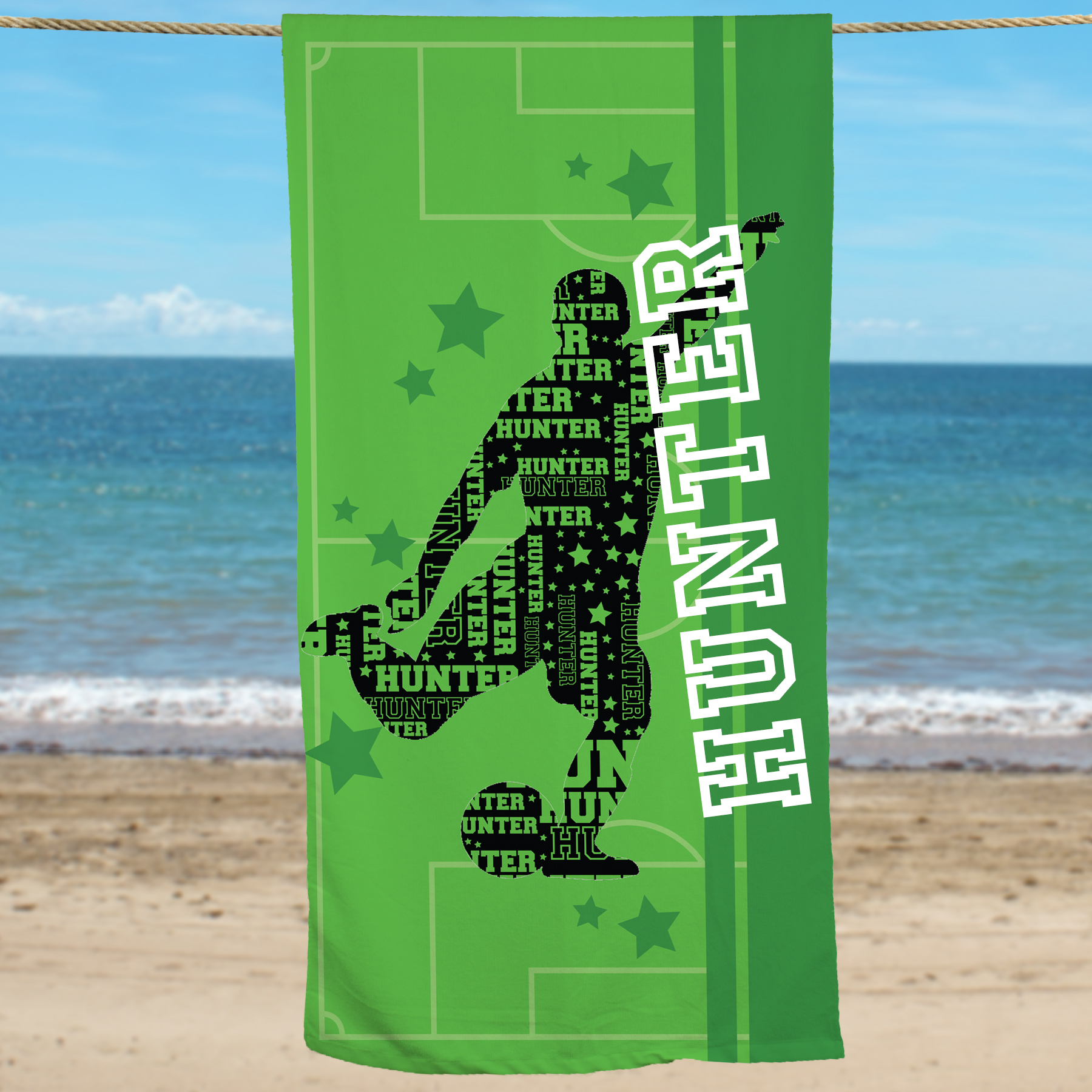 Sports Beach Towel | Personalized Kids Sport Towel