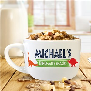 Personalized Dino-Mite Bowl with Handle U1415723T