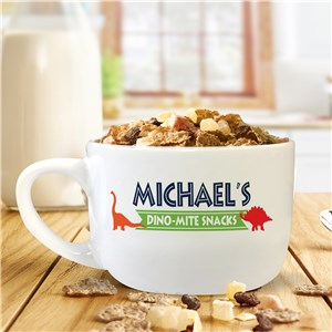 Personalized Dino-Mite Bowl with Handle U1415723T
