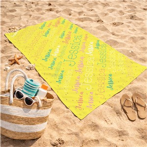 Personalized Girls Beach Towel | Beach Towels With Name