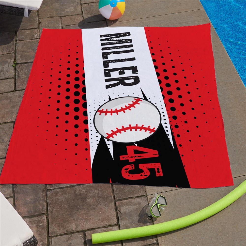 60X72 Personalized Sports Beach Towel