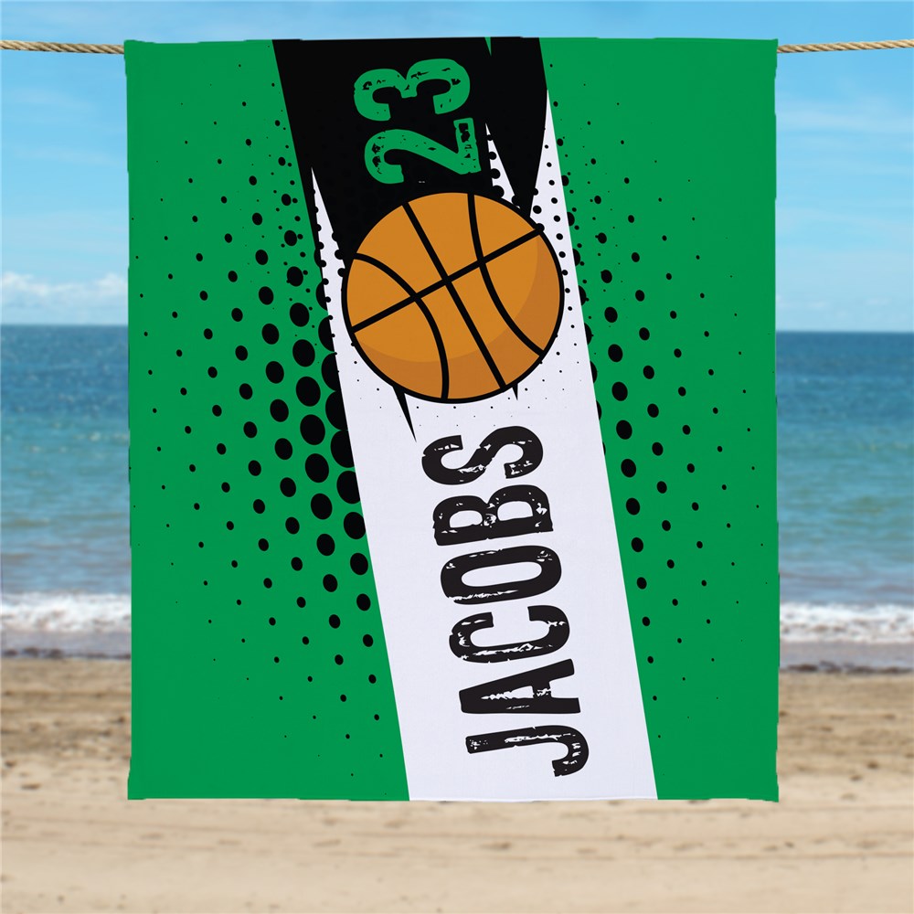 60X72 Personalized Sports Beach Towel