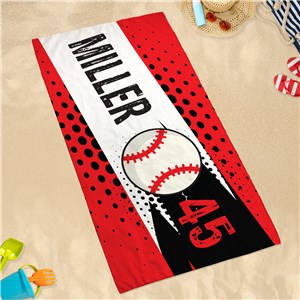 Personalized Sports Ball Quick Dry Beach Towel Personalized Sports Ball Beach Towel