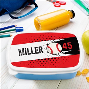 Personalized Kids' Lunch Box with Sports Ball Design