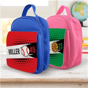 Personalized Lunch Bag with Sports Ball Design