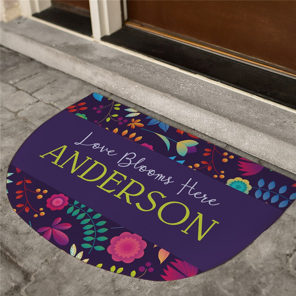 Spring Doormat | Colorful Personalized Doormat