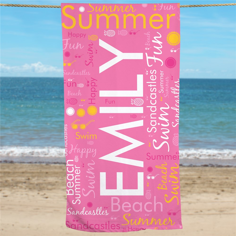 Personalized Beach Towel | Beach Towel With Name