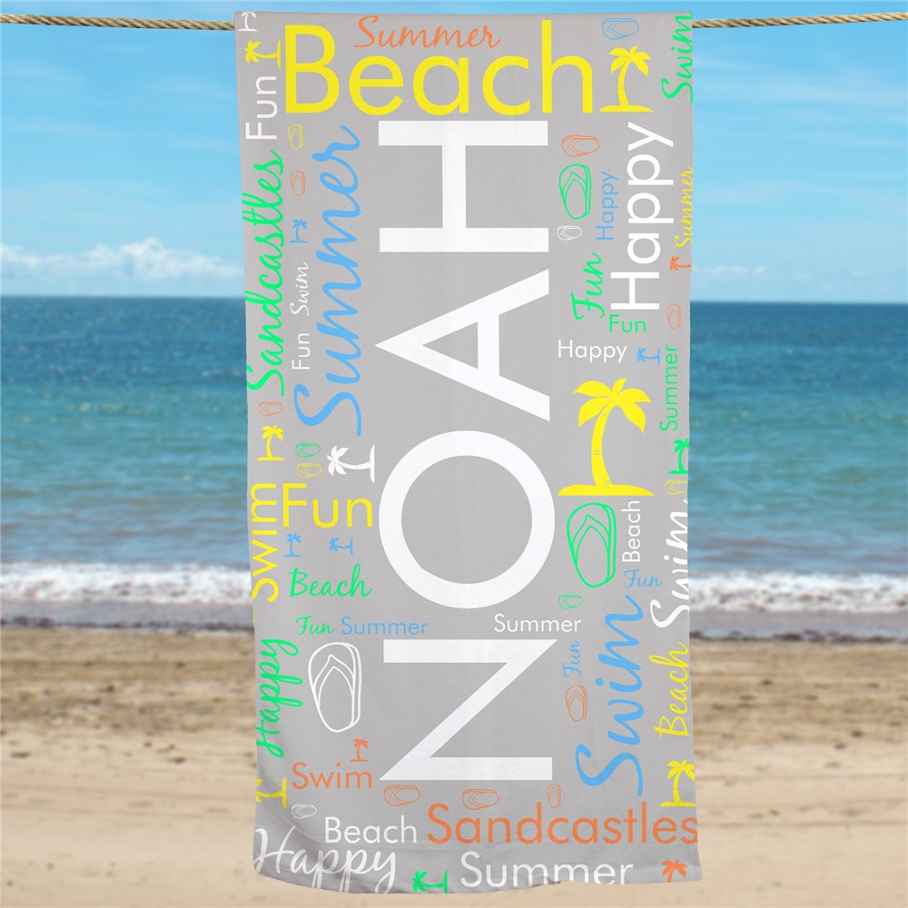 Personalized Beach Towel | Beach Towel With Name