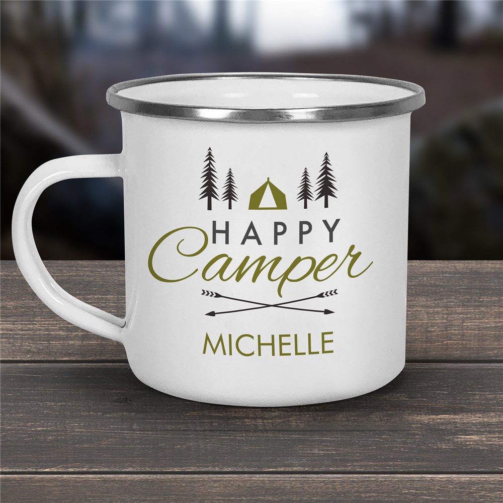 Personalized Camping Mugs | Happy Camper Mug
