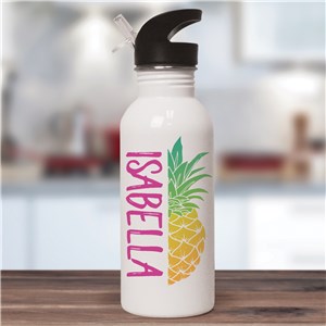 Pineapple Personalized Water Bottle | Pineapple Accessories