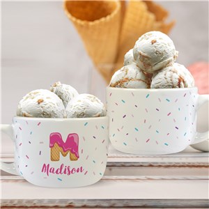 Personalized Sprinkles Bowl with Handle U1456323T