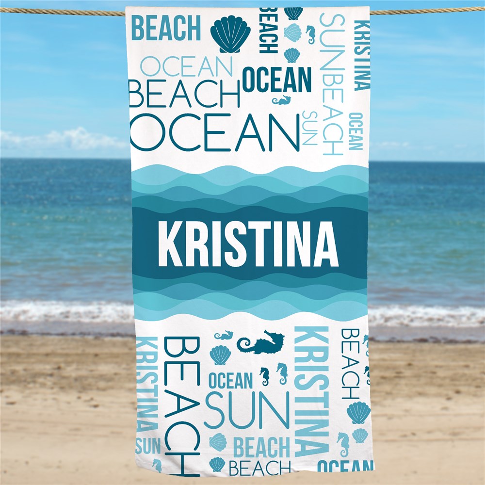 Personalized Beach Towels | Ocean Themed Towels