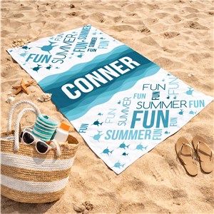 Personalized Beach Towels | Ocean Themed Towels