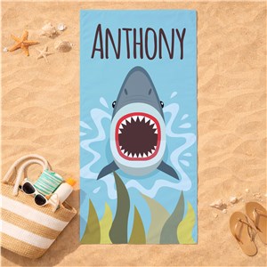 Personalized Beach Towel | Shark Gifts For Kids