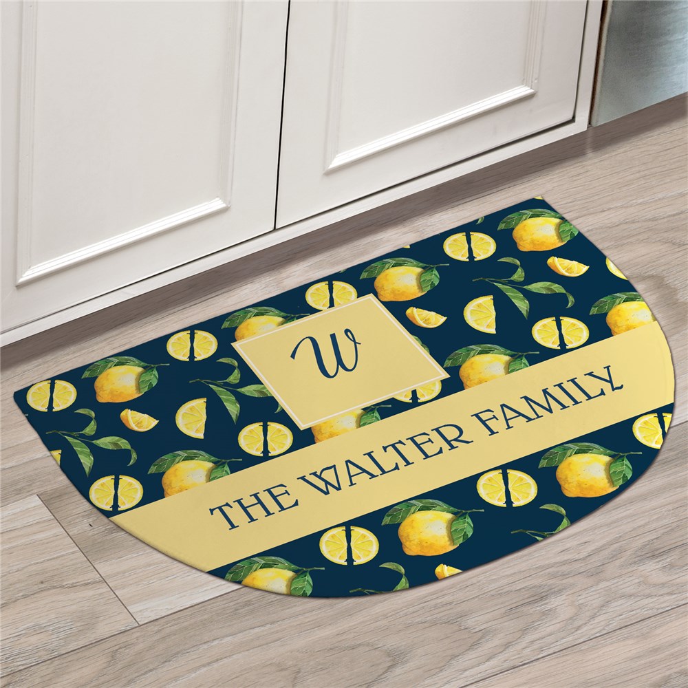 Personalized Half Moon Doormats | Lemon Home Decor