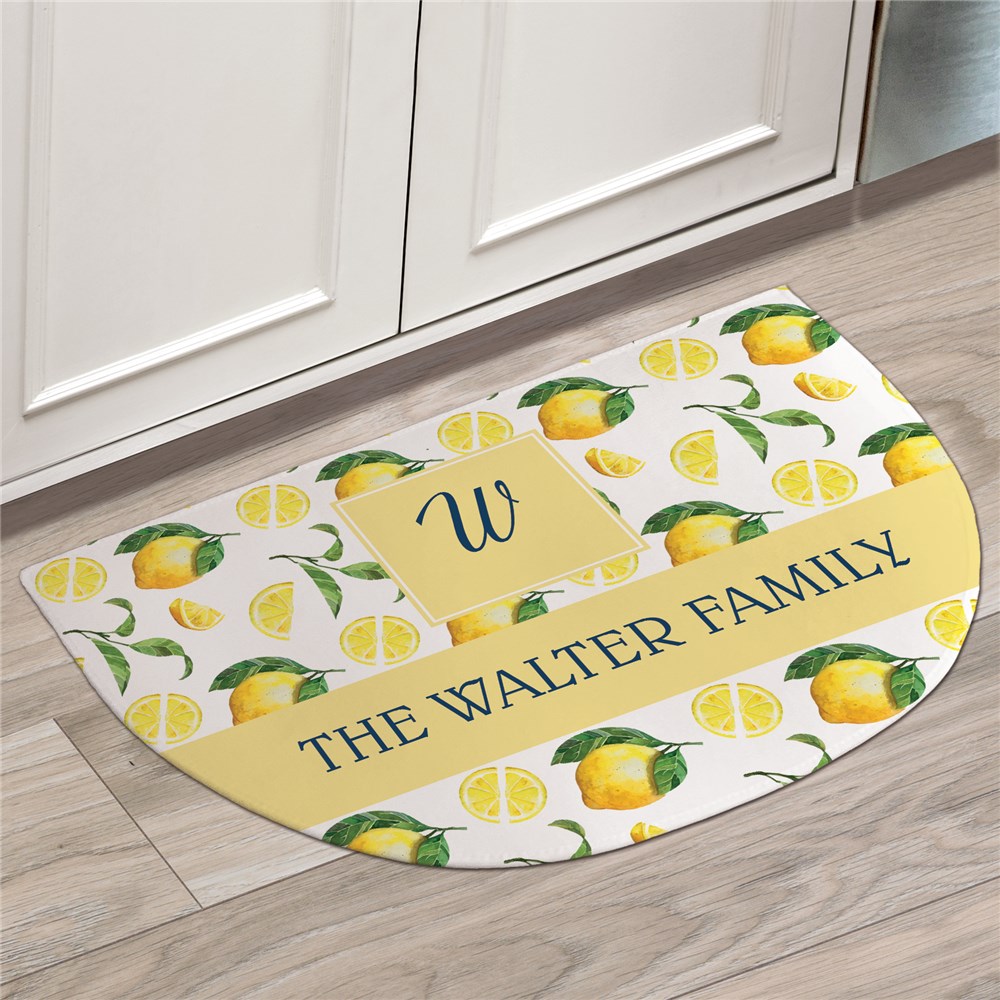 Personalized Half Moon Doormats | Lemon Home Decor