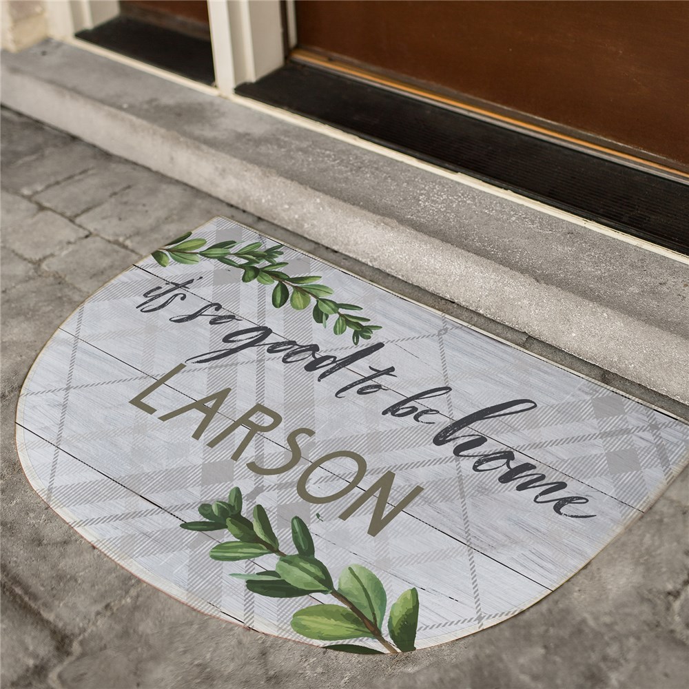 Personalized Doormats | Botanical Grey Doormat