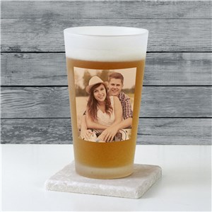 Photo Frosted Pint Glass | Personalized Gifts for Him