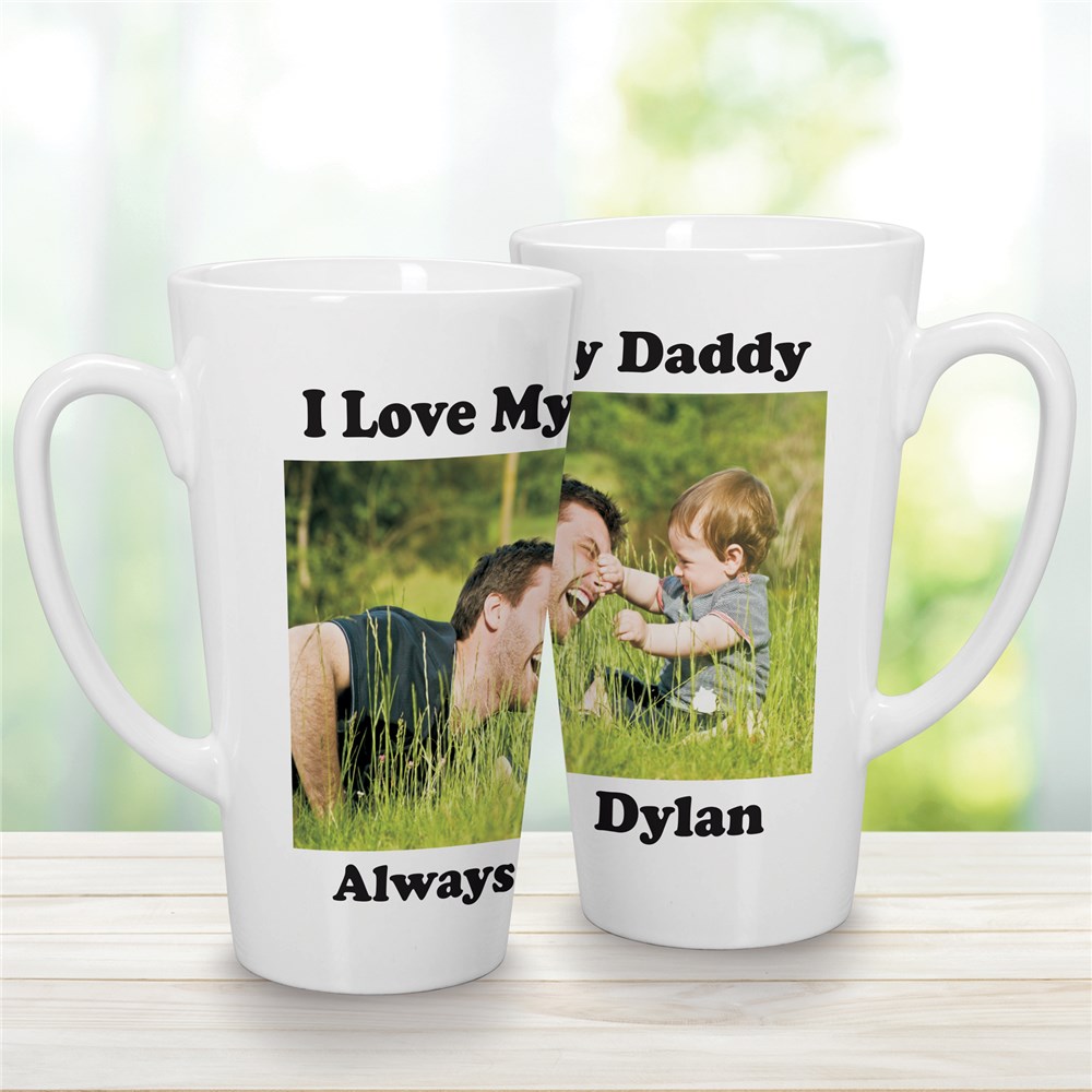 Personalized Photo Latte Mug | Coffee Mugs for Dad