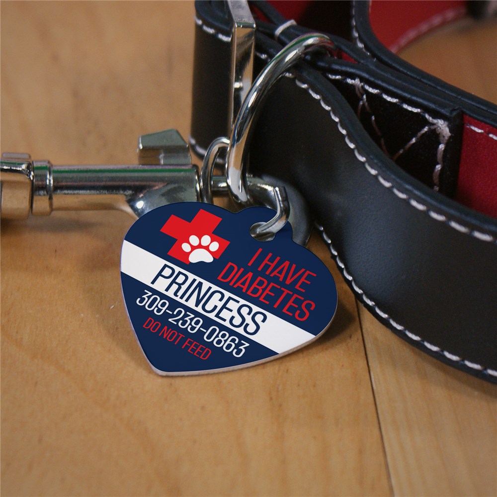 Personalized Medical Cross Heart Pet Tag GiftsForYouNow