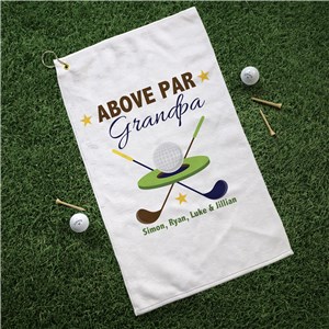 Personalized Golf Towel | Above Par Personalized Golf Towel