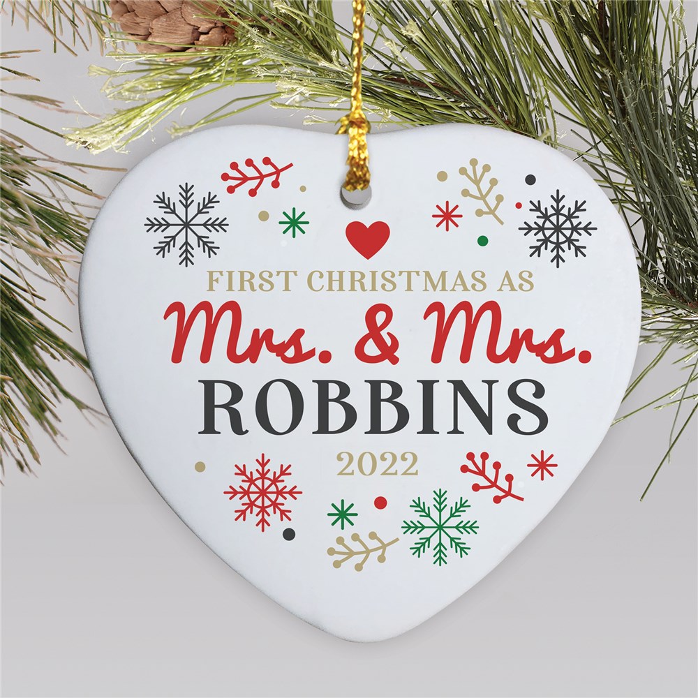 Couples Ornaments | Couple's First Christmas Personalized Ornament