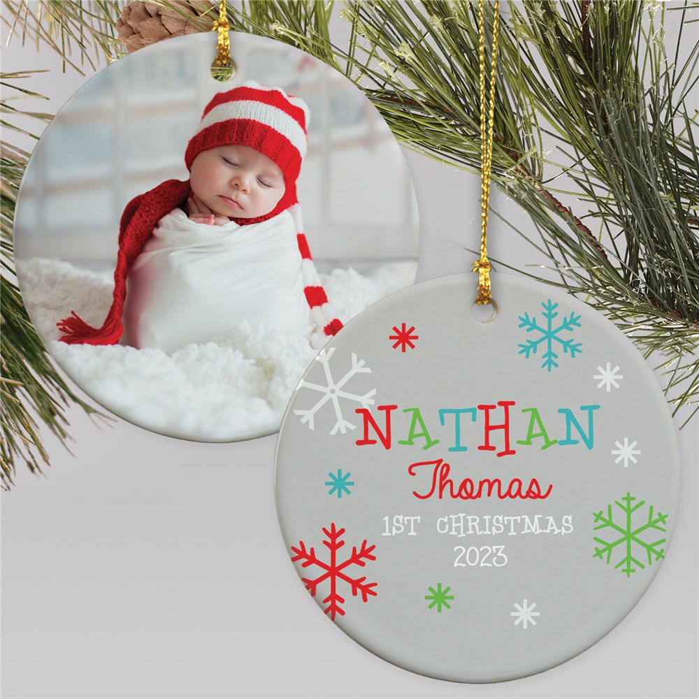 Photo Ornament For Baby | Baby's 1st Christmas Ornament