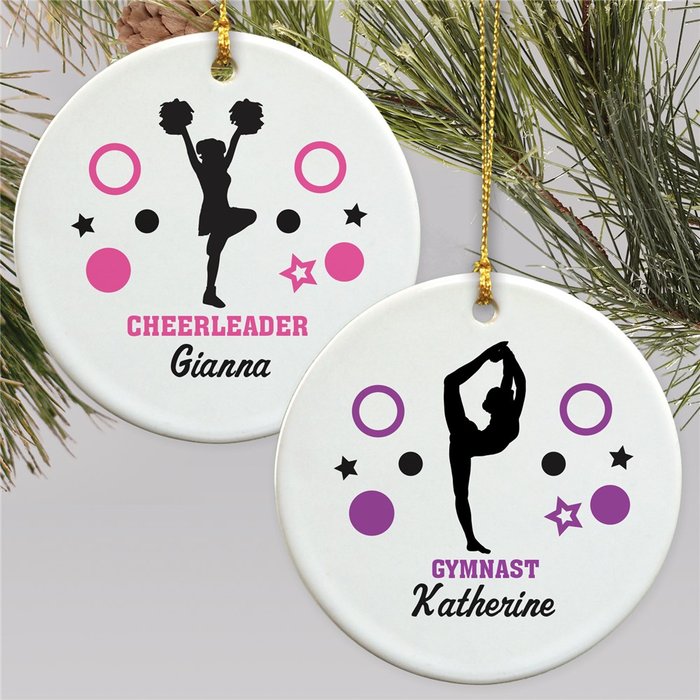 Personalized Sports Ornaments | Customized Girls Sports Gifts