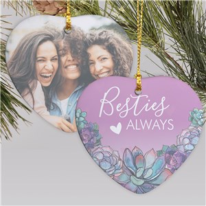 Best Friends Ornaments | Personalized Purple Ornament