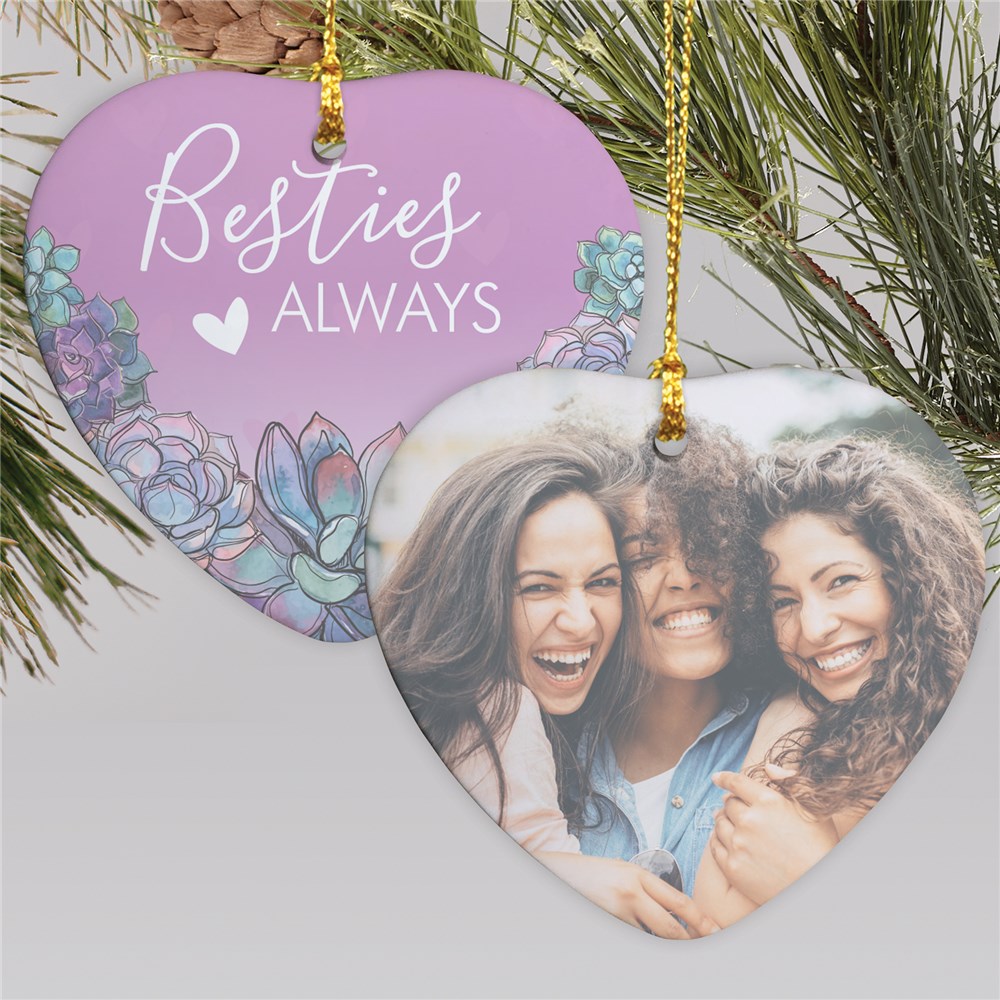 Best Friends Ornaments | Personalized Purple Ornament