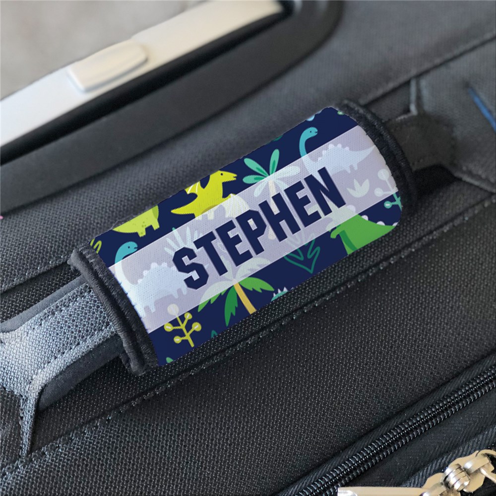 Personalized Dinosaur Luggage Grip GiftsForYouNow