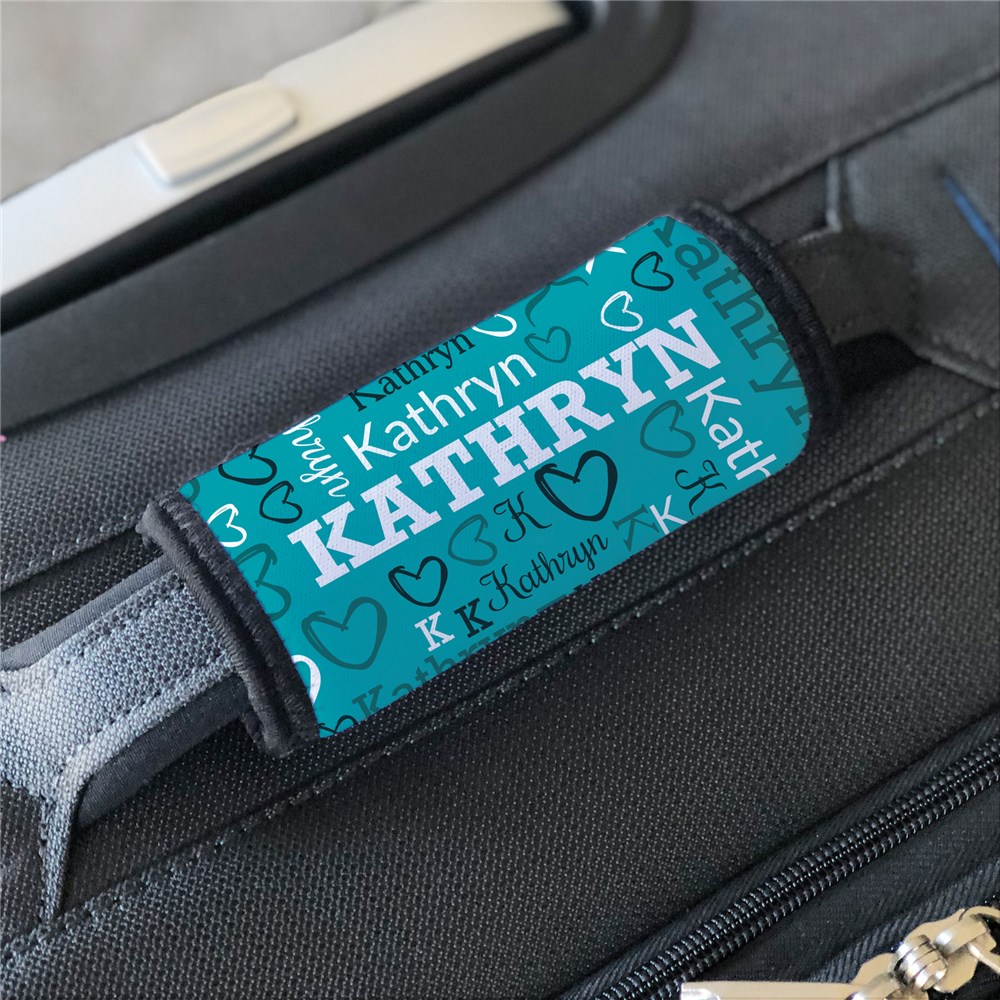 Personalized Word-Art Luggage Grabber | Custom Suitcase Grip