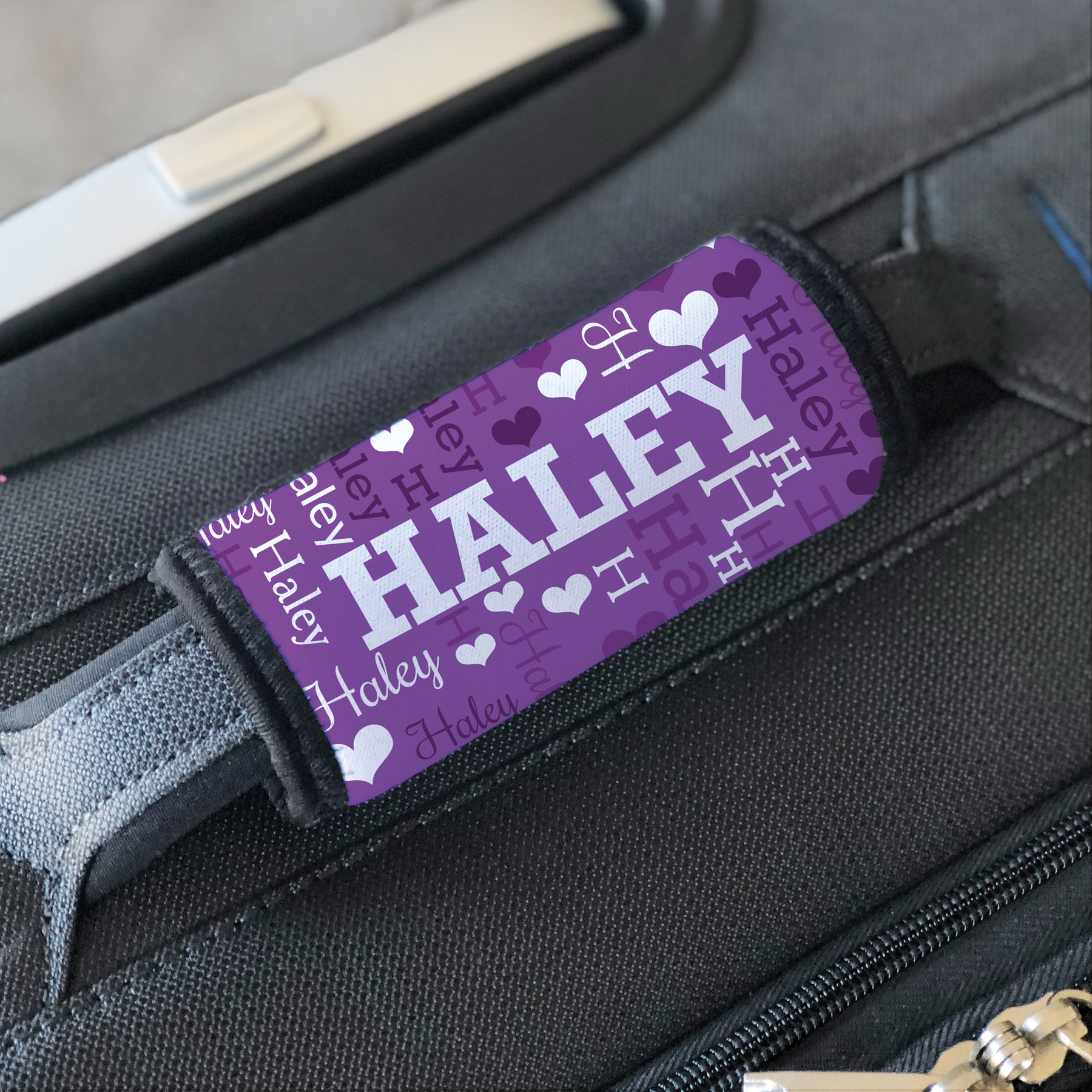 Personalized Word-Art Luggage Grabber | Custom Suitcase Grip