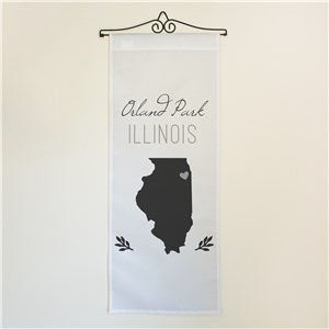 Personalized City And State Symbol Wall Hanging U15743111
