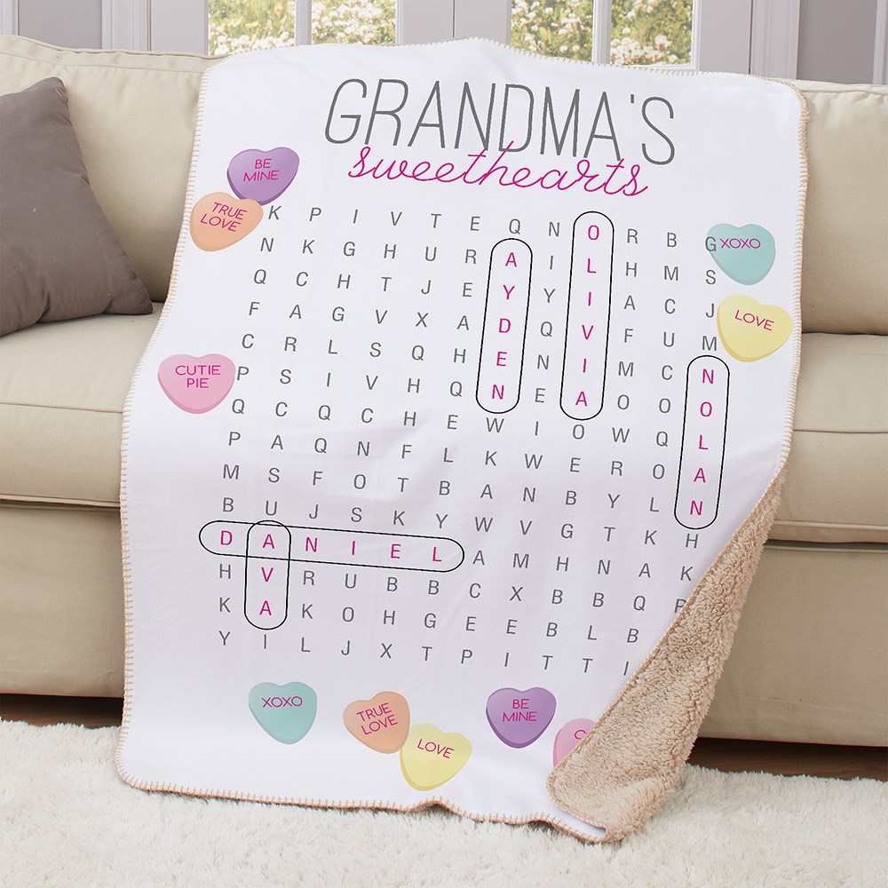 Personalized Blankets | Word Search Blanket