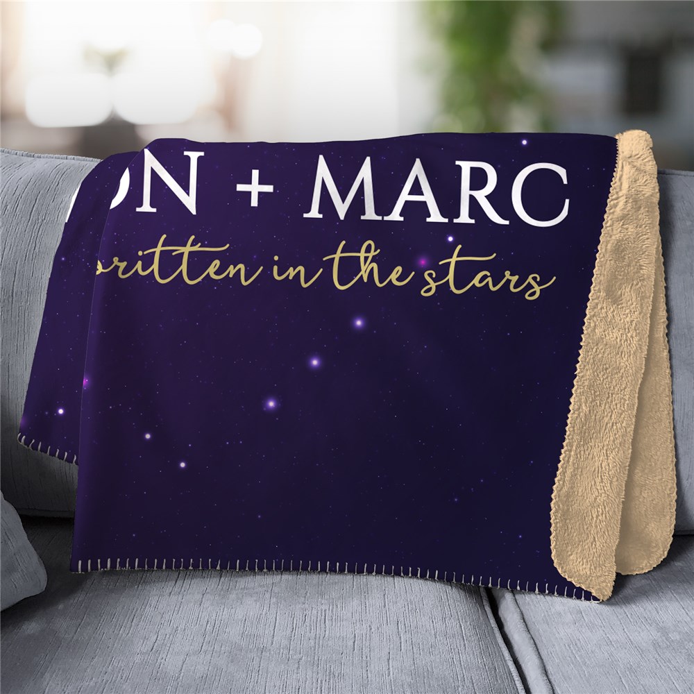 Personalized Romantic Blanket | Couples Sherpa