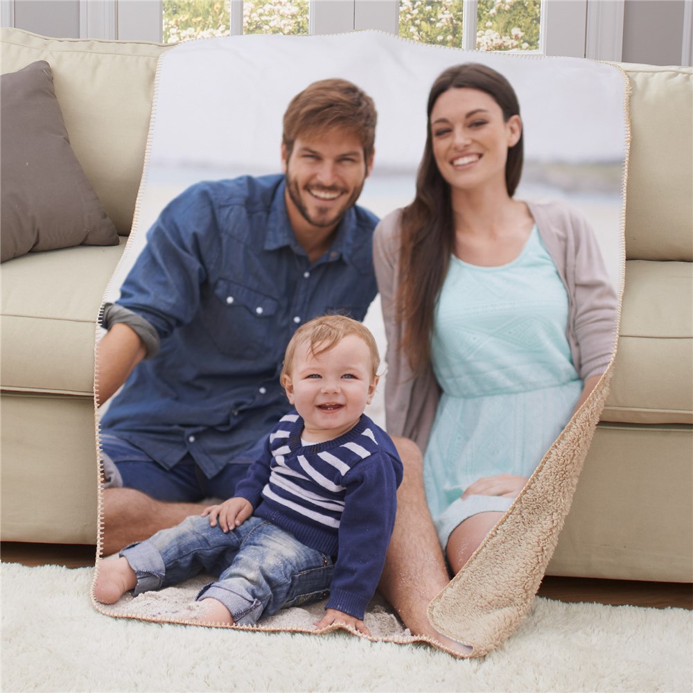 Personalized Photo 50x60 Sherpa Blanket Photo Blanket Gift