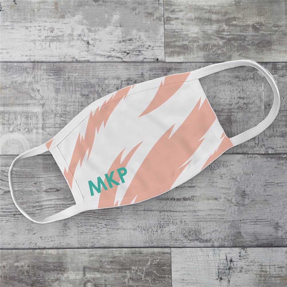 Personalized Pink Stripes Face Mask