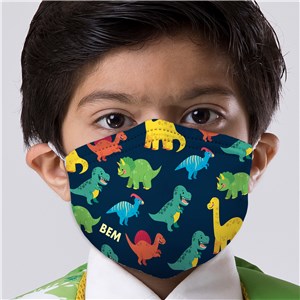 Personalized Dinosaur Kids' Face Mask