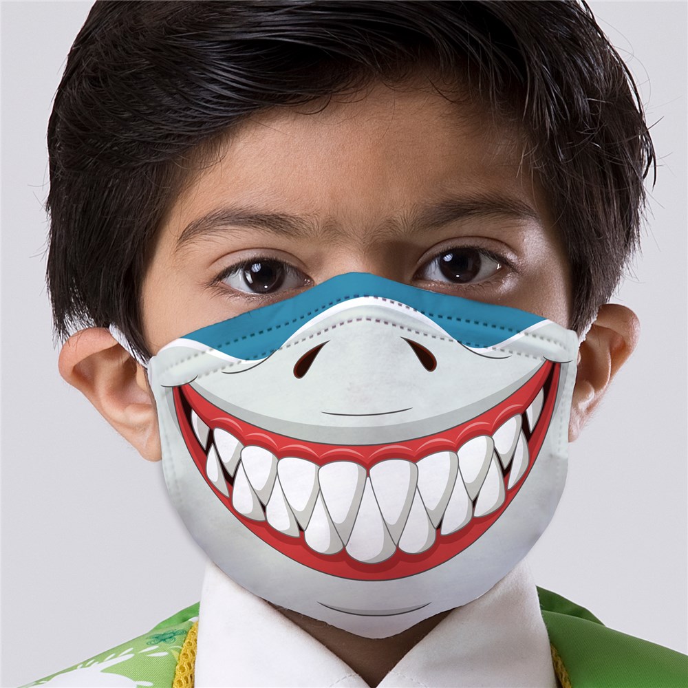 Personalized Boy's Animal Face Kids' Face Mask GiftsForYouNow