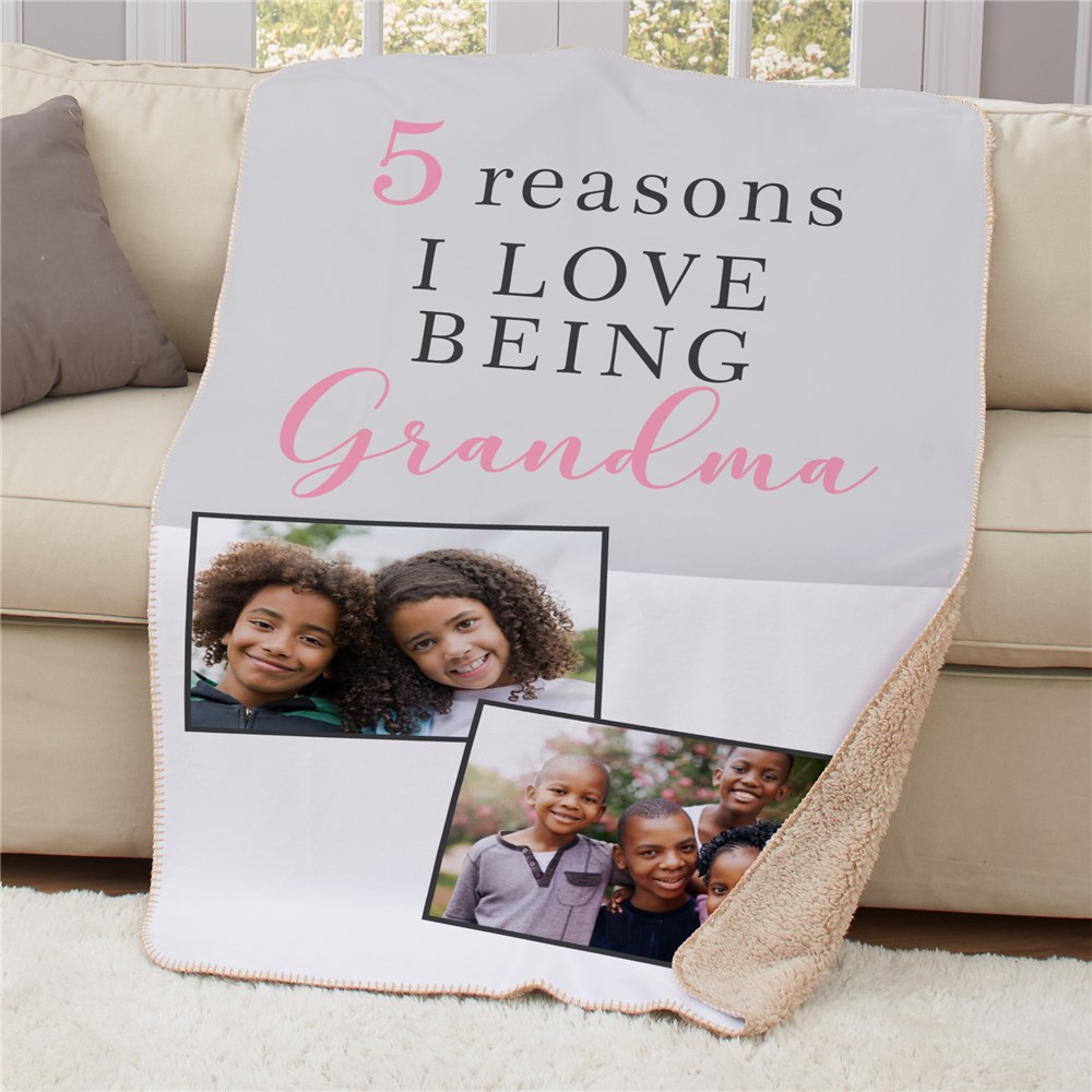 Personalized Reasons Why Sherpa Photo Blanket GiftsForYouNow
